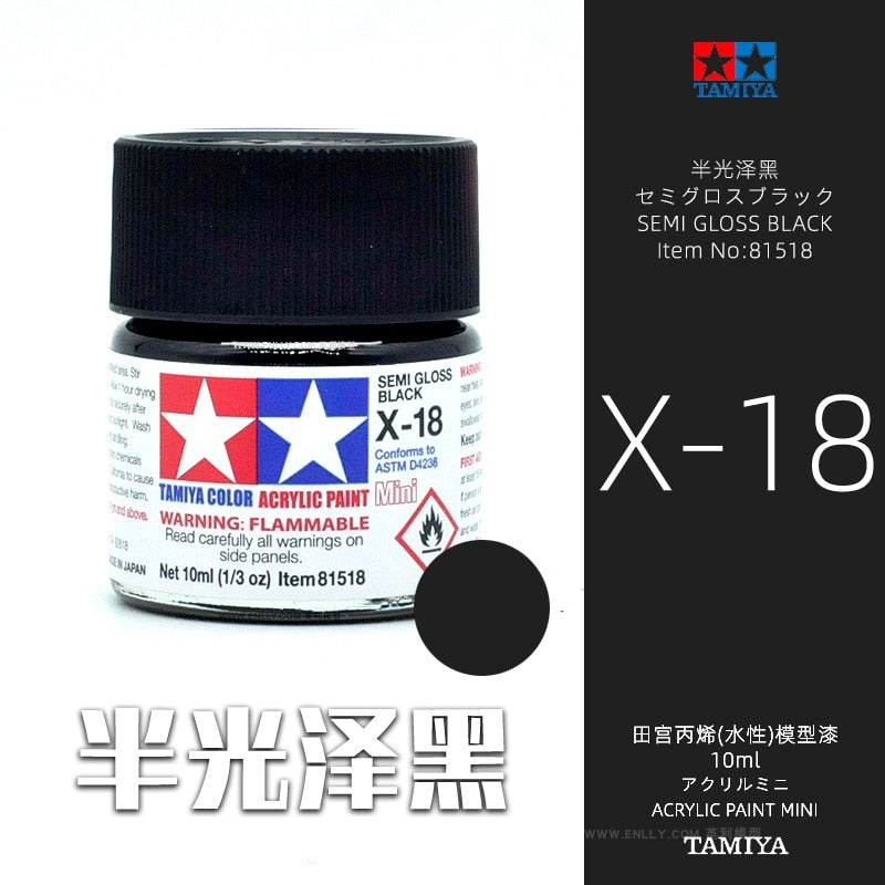 10ml Tamiya Water-Based Propylene Oil Paint  X1-X35 Colors Painting For Assembly Model