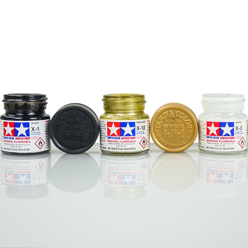 10ml Tamiya Water-Based Propylene Oil Paint  X1-X35 Colors Painting For Assembly Model