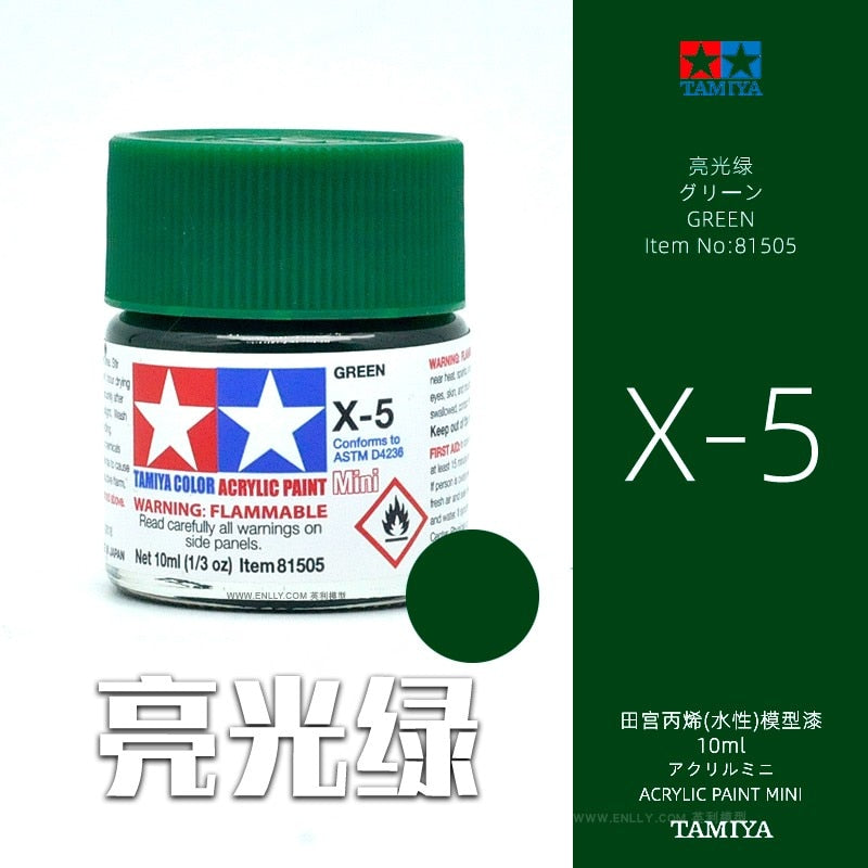 10ml Tamiya Water-Based Propylene Oil Paint  X1-X35 Colors Painting For Assembly Model