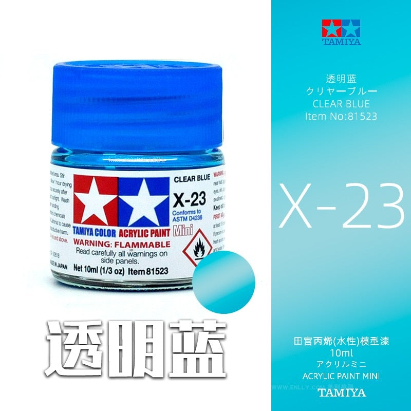 10ml Tamiya Water-Based Propylene Oil Paint  X1-X35 Colors Painting For Assembly Model