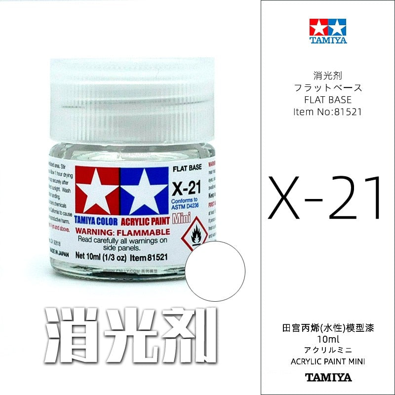 10ml Tamiya Water-Based Propylene Oil Paint  X1-X35 Colors Painting For Assembly Model