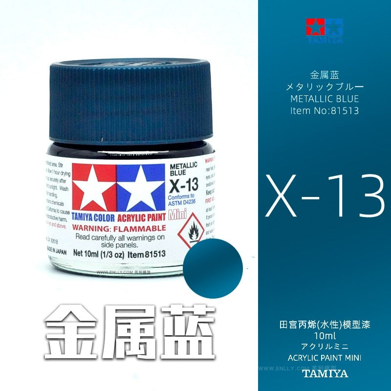 10ml Tamiya Water-Based Propylene Oil Paint  X1-X35 Colors Painting For Assembly Model