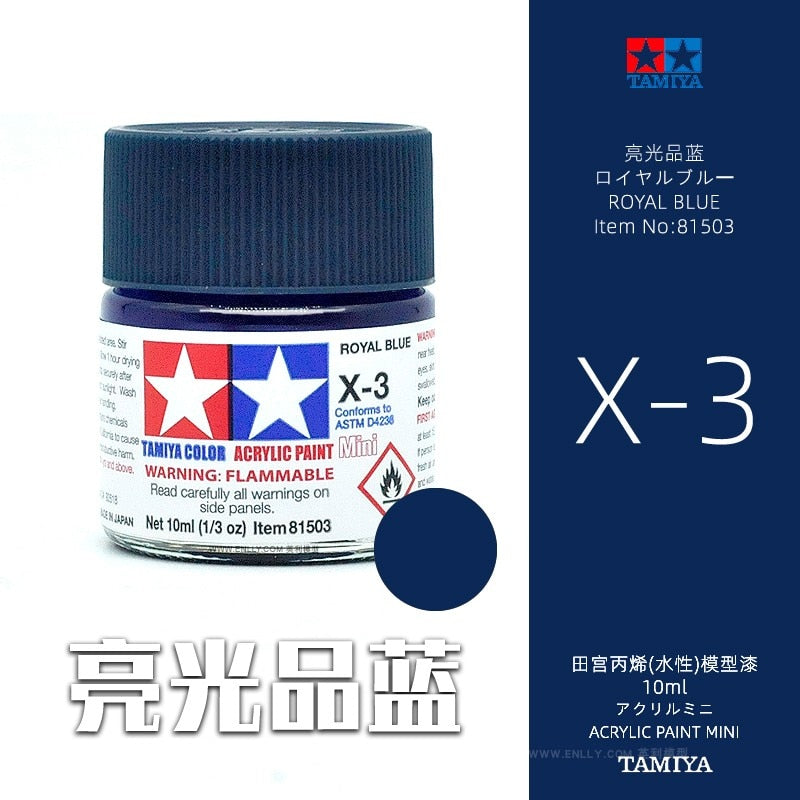 10ml Tamiya Water-Based Propylene Oil Paint  X1-X35 Colors Painting For Assembly Model