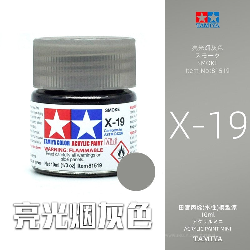 10ml Tamiya Water-Based Propylene Oil Paint  X1-X35 Colors Painting For Assembly Model