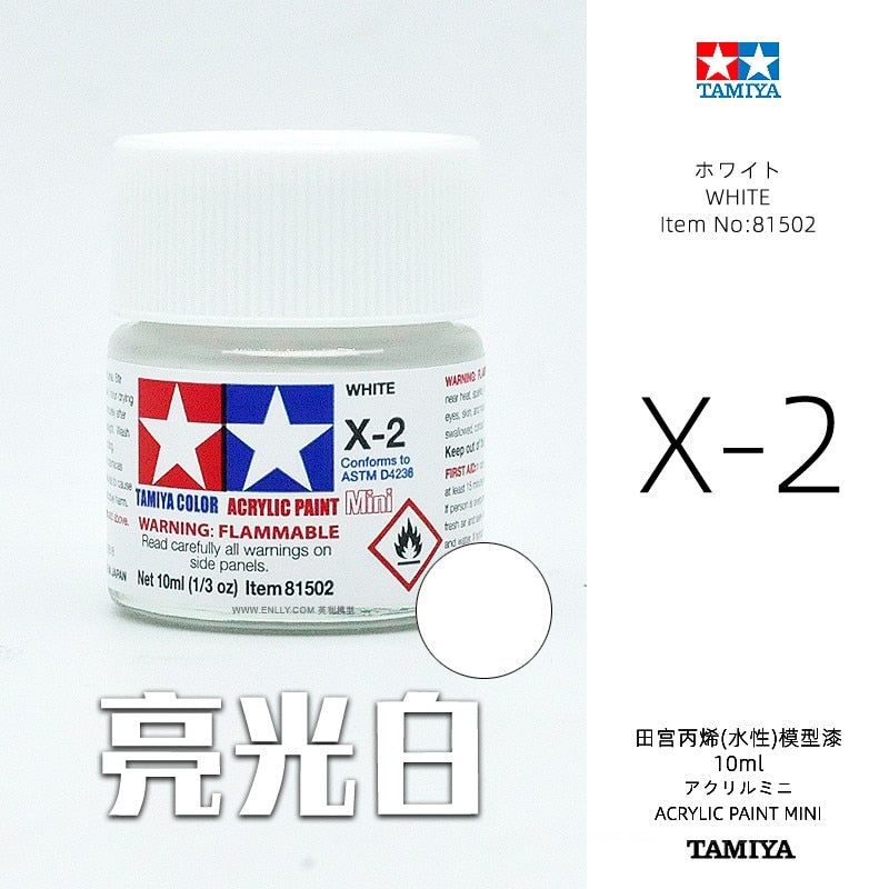 10ml Tamiya Water-Based Propylene Oil Paint  X1-X35 Colors Painting For Assembly Model