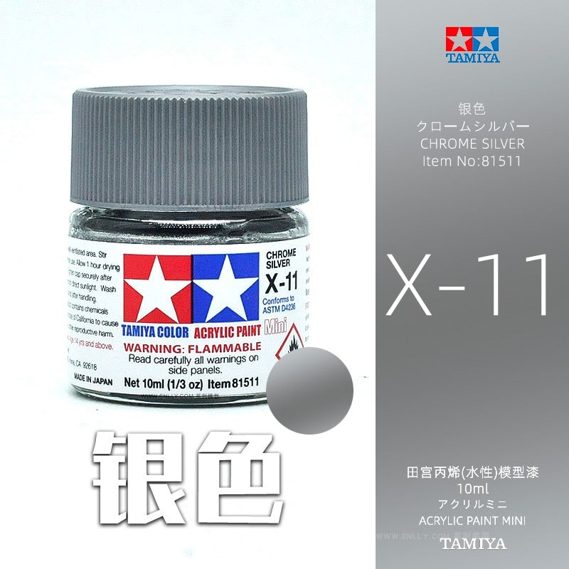 10ml Tamiya Water-Based Propylene Oil Paint  X1-X35 Colors Painting For Assembly Model