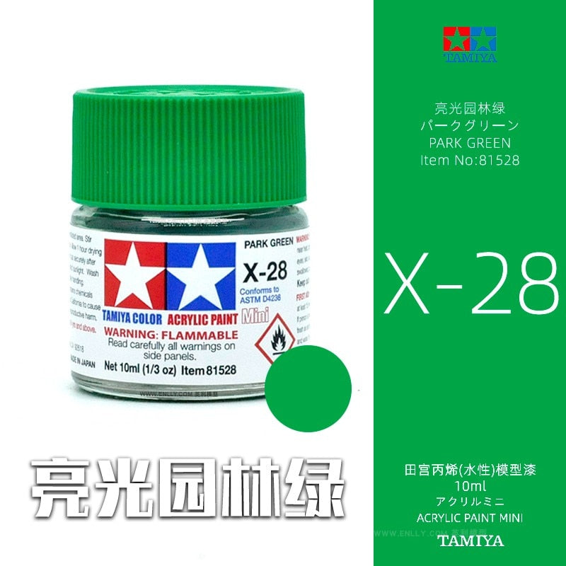 10ml Tamiya Water-Based Propylene Oil Paint  X1-X35 Colors Painting For Assembly Model