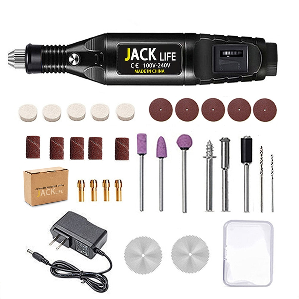 12V Mini  Drill Electric Carving Pen Variable Speed   Drill Rotary Tools Kit Engraver Pen for Grinding Polishing，