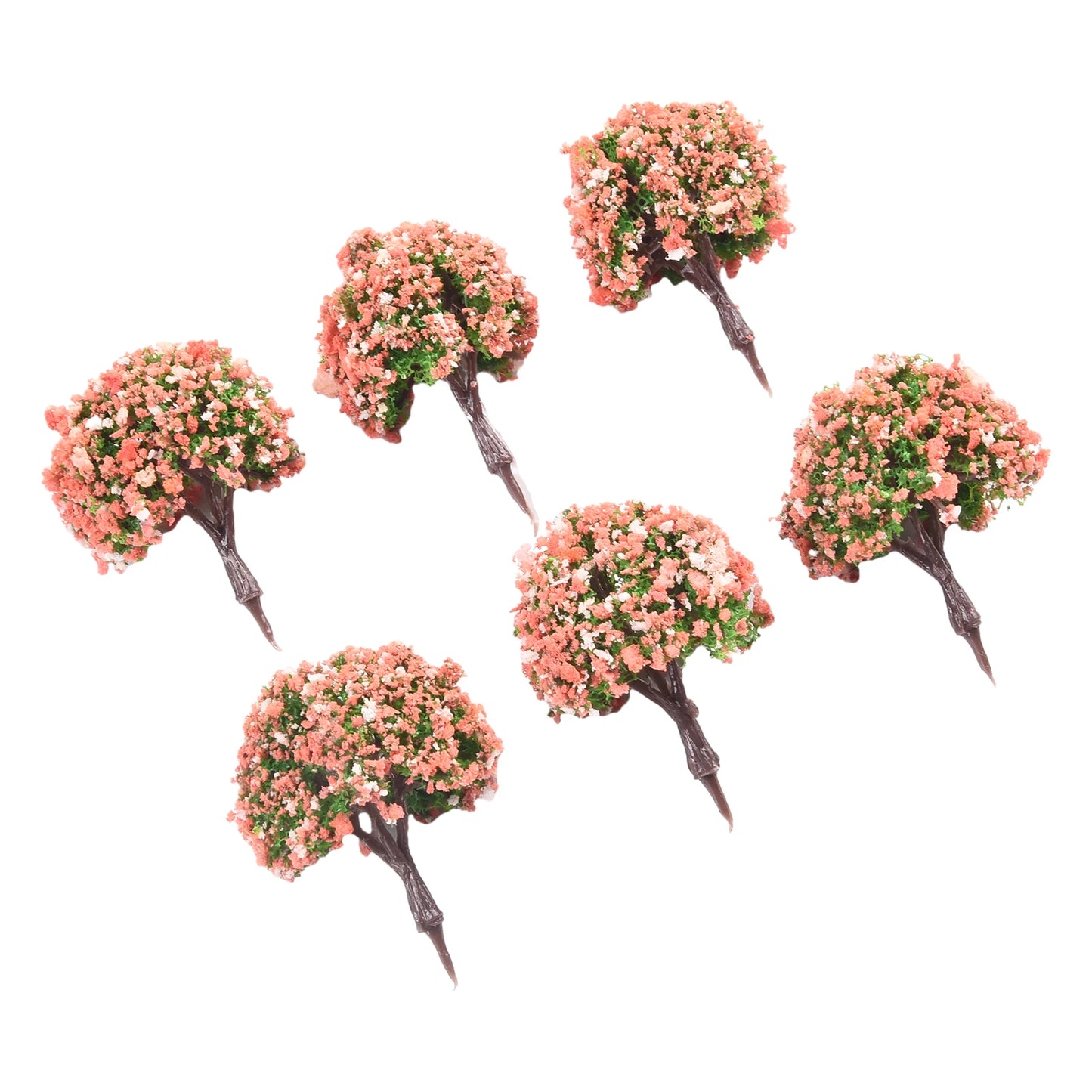 10Pcs 4CM Model Trees Architecture Train Railway Wargame Diorama Scenery Garden Supplies Artificial Scenery Trees