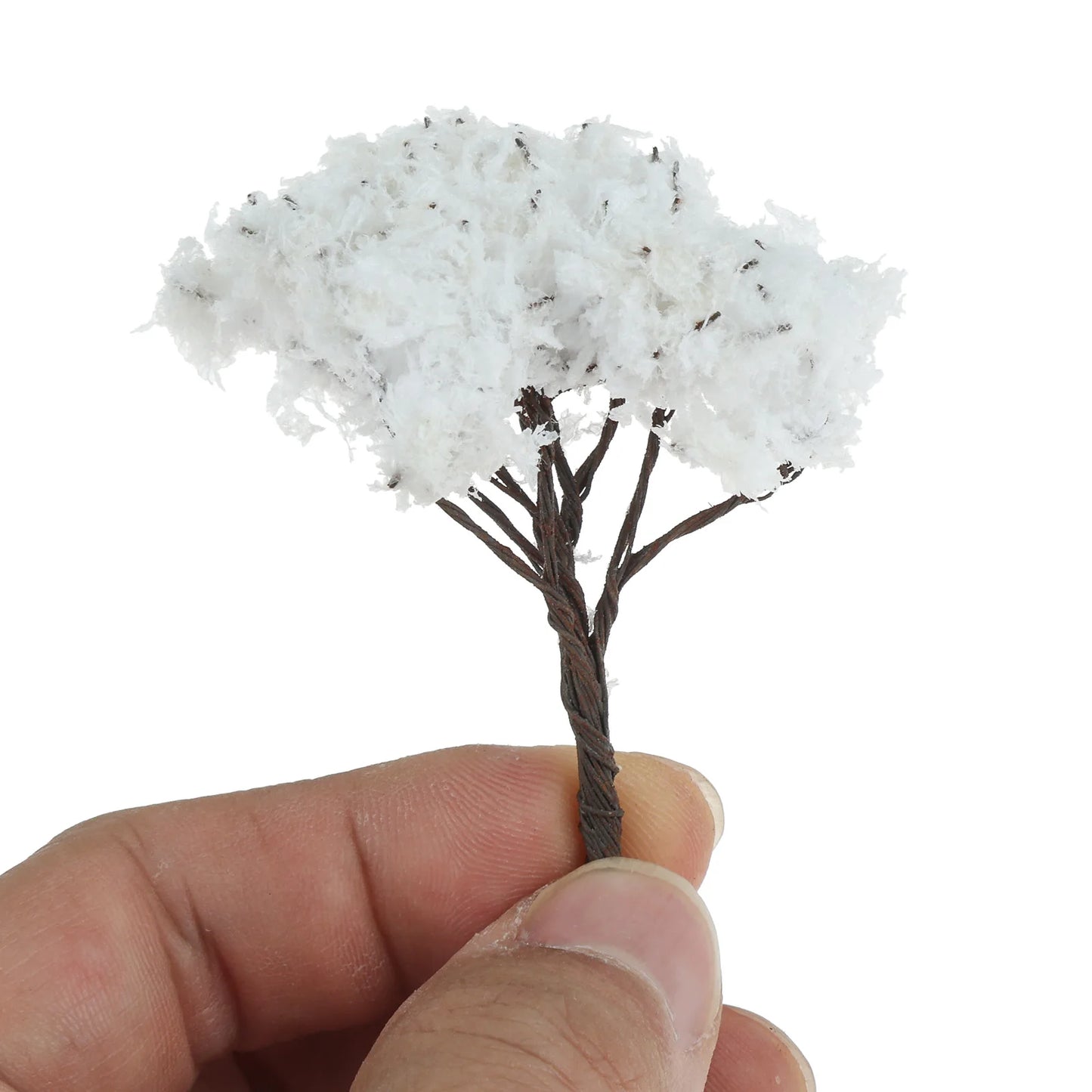 10PCS 65mm Model Miniature Tree HO Scale Model Tree Railroad Scenery Artificial Wargame Diorama Supplies Landscape Garden Decor