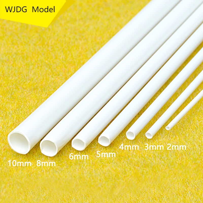 10 PCS abs round Tube Plastic Hollow Tube diameter 2mm/3mm/4mm/5mm/6mm/8mm/10mm/ DIY Handmade Sand Table Material model Building